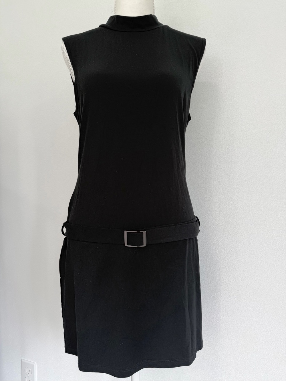 Reformation Jemma Belted Mini Dress Minimalist Quiet Luxury Date Night  Size L - Picture 7 of 10